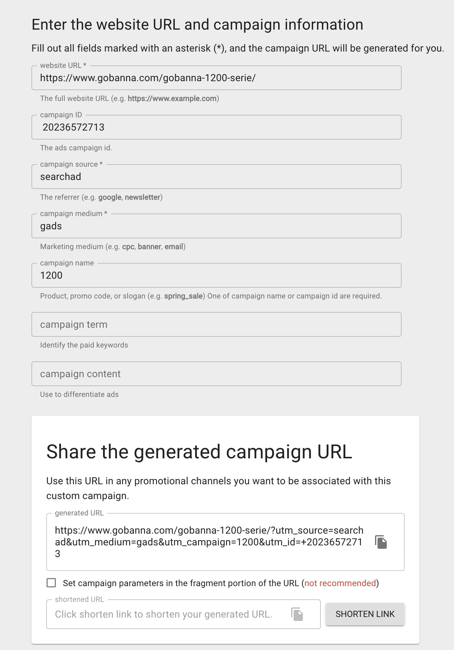 Build UTM link | How to create an UTM link using this tool -- House of Brands Media